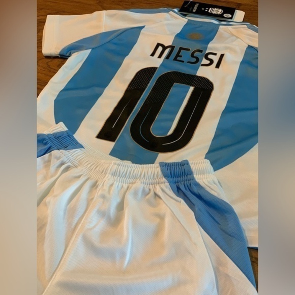 Lionel Messi Toddler Jersey Extra Small 5-6T Argentina Soccer Jersey Size 22